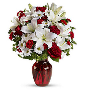 百合玫瑰花束 送花到台灣,送花到大陸,全球送花,國際送花