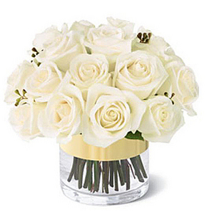 White Rose Pot 送花到台灣,送花到大陸,全球送花,國際送花