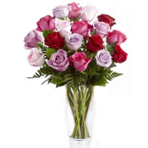 混色玫瑰花束(粉色系) 送花到台灣,送花到大陸,全球送花,國際送花