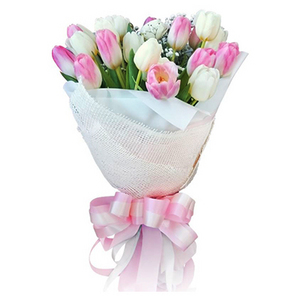 Beautiful woman  - tulip bouquet (seasonal limited) 送花到台灣,送花到大陸,全球送花,國際送花