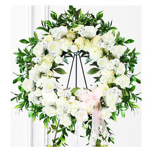 Condolences Elevated Flower Basket-3 送花到台灣,送花到大陸,全球送花,國際送花