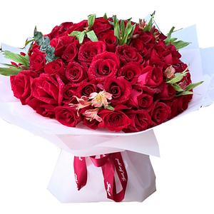 七夕 經典永恆之愛_99朵玫瑰花束 送花到台灣,送花到大陸,全球送花,國際送花