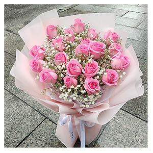 愛戀時刻- 22朵玫瑰花束 送花到台灣,送花到大陸,全球送花,國際送花