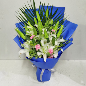 爵士美伶-香水百合花束 送花到台湾,送花到上海,全球送花,国际送花