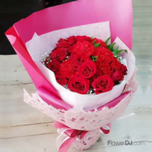 好馨情-康乃馨玫瑰花束 送花到台湾,送花到上海,全球送花,国际送花