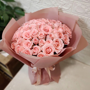 50朵粉色玫瑰花束 送花到台灣,送花到大陸,全球送花,國際送花