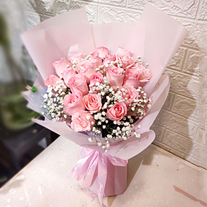 迷戀甜心-20朵玫瑰花束 送花到台灣,送花到大陸,全球送花,國際送花