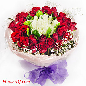 愛戀一世-綜合玫瑰花束 送花到台灣,送花到大陸,全球送花,國際送花