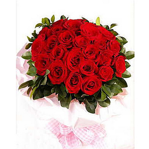 愛情豐收-33朵玫瑰花束 送花到台灣,送花到大陸,全球送花,國際送花