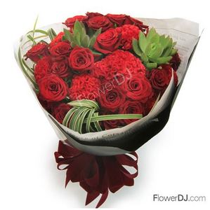 夏艳女神-20朵玫瑰 送花到台湾,送花到上海,全球送花,国际送花