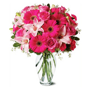 花彩繽紛-混色玫瑰 送花到台灣,送花到大陸,全球送花,國際送花