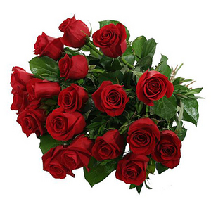 18朵紅玫花束 送花到台灣,送花到大陸,全球送花,國際送花