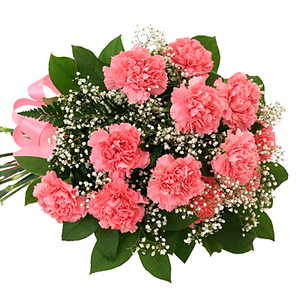粉色康乃馨花束 送花到台湾,送花到上海,全球送花,国际送花
