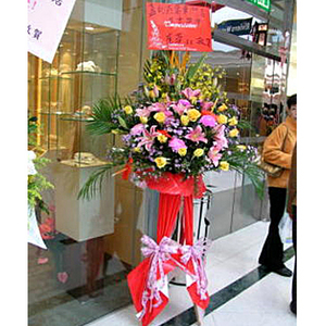 高架花籃 送花到台灣,送花到大陸,全球送花,國際送花