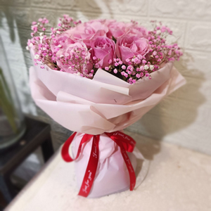 粉粉雙唇-粉色玫瑰 送花到台湾,送花到上海,全球送花,国际送花