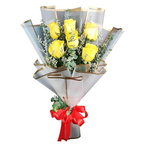 黄玫瑰花束 送花到台湾,送花到上海,全球送花,国际送花