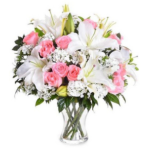 粉色笑脸-百合花 送花到台湾,送花到上海,全球送花,国际送花