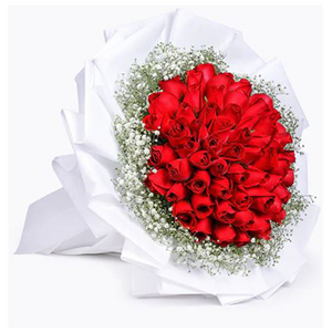 客制-66朵紅玫瑰花束 送花到台湾,送花到上海,全球送花,国际送花