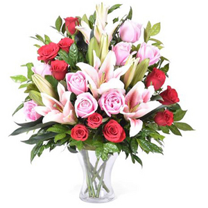 百合与玫瑰的对话 送花到台湾,送花到上海,全球送花,国际送花