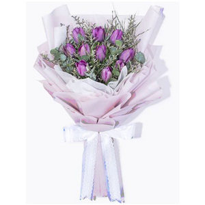 紫是浪漫 送花到台湾,送花到上海,全球送花,国际送花