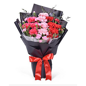 感馨-混色康乃馨花束 送花到台灣,送花到大陸,全球送花,國際送花