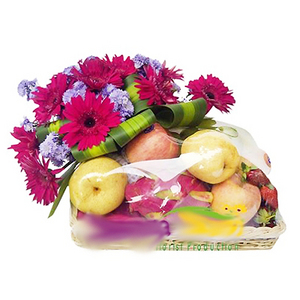 Fruit flower basket-1 送花到台灣,送花到大陸,全球送花,國際送花