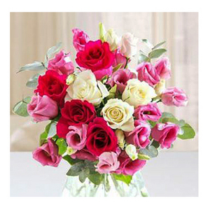 多彩多姿_混合玫瑰 送花到台灣,送花到大陸,全球送花,國際送花