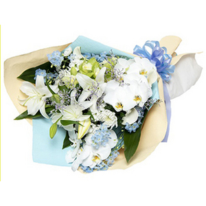 流芳千古-百合蝴蝶蘭花束 送花到台灣,送花到大陸,全球送花,國際送花