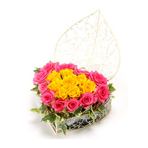 Heart-Shaped Flower Box 送花到台灣,送花到大陸,全球送花,國際送花