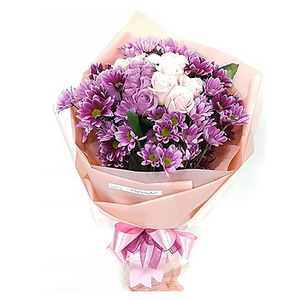 混色康乃馨花束 送花到台灣,送花到大陸,全球送花,國際送花
