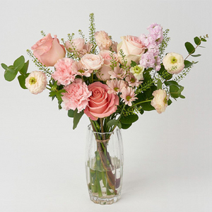 羞涩的红晕（淡粉红色花束） 送花到台湾,送花到上海,全球送花,国际送花