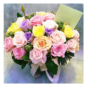 玫瑰太陽花綜合花籃 送花到台灣,送花到大陸,全球送花,國際送花