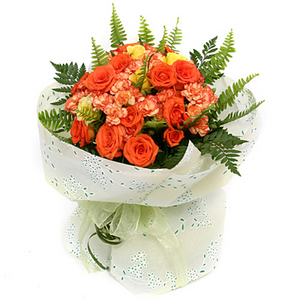 Carnation Rose Mixed Bouquet 送花到台灣,送花到大陸,全球送花,國際送花