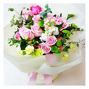 粉色玫瑰花束 送花到台灣,送花到大陸,全球送花,國際送花