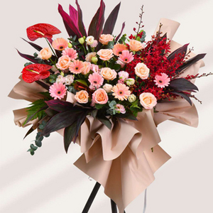 开幕吉庆花架 送花到台湾,送花到上海,全球送花,国际送花