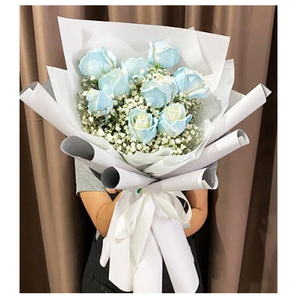 light blue roses bouquet 送花到台灣,送花到大陸,全球送花,國際送花