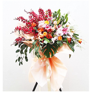 甜蜜祝福-祝贺高架花篮 送花到台湾,送花到上海,全球送花,国际送花