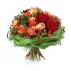 玫瑰聖誕花束-手綁花 送花到台灣,送花到大陸,全球送花,國際送花