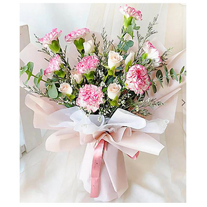 母亲节康乃馨玫瑰花束 送花到台湾,送花到上海,全球送花,国际送花