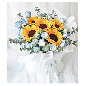沁涼夏日-向日葵花束 送花到台湾,送花到上海,全球送花,国际送花