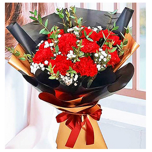 carnation bouquet-RED 送花到台灣,送花到大陸,全球送花,國際送花