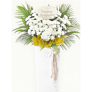 Condolence and Funeral Elevated Flower Baskets-Heaven 送花到台灣,送花到大陸,全球送花,國際送花