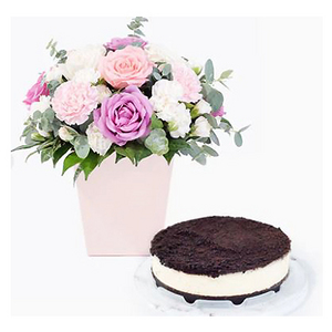 Cherish Flower Gift Cake Set 送花到台灣,送花到大陸,全球送花,國際送花