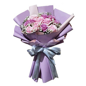 缤纷热恋-紫色玫瑰花束 送花到台湾,送花到上海,全球送花,国际送花
