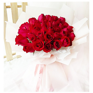 真愛-40朵紅玫瑰花束 送花到台灣,送花到大陸,全球送花,國際送花