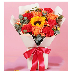 蔓延的爱-混色玫瑰花礼 送花到台湾,送花到上海,全球送花,国际送花