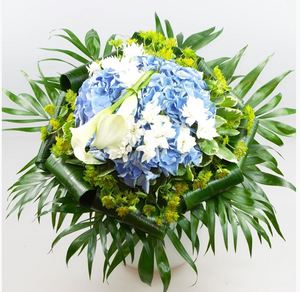 藍色優雅-繡球花花束 送花到台灣,送花到大陸,全球送花,國際送花