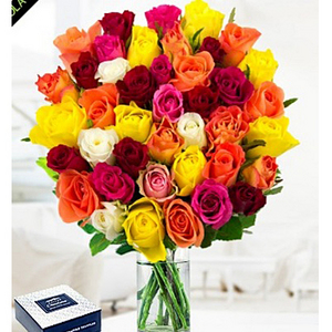 熱戀-混色玫瑰 送花到台灣,送花到大陸,全球送花,國際送花