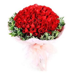 甜美如斯-100朵玫瑰花束 送花到台湾,送花到上海,全球送花,国际送花