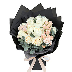 24朵混色玫瑰花束 送花到台湾,送花到上海,全球送花,国际送花